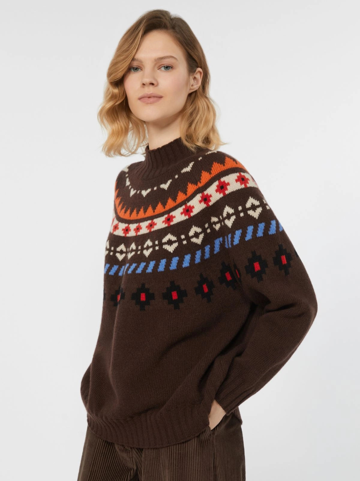 Maglia in lana jacquard