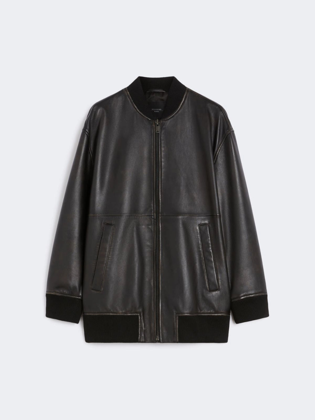 Bomber lungo in nappa