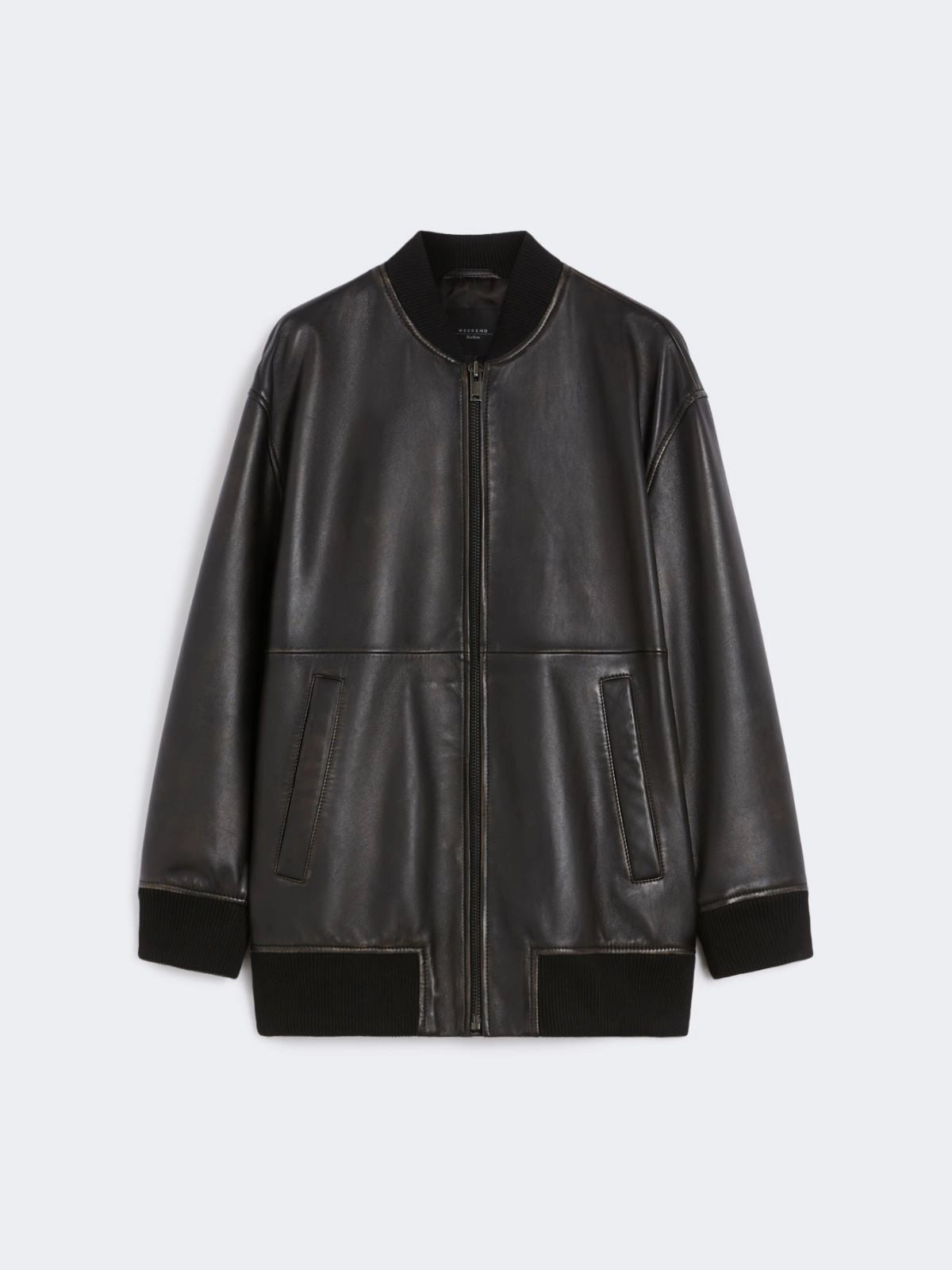 Bomber lungo in nappa