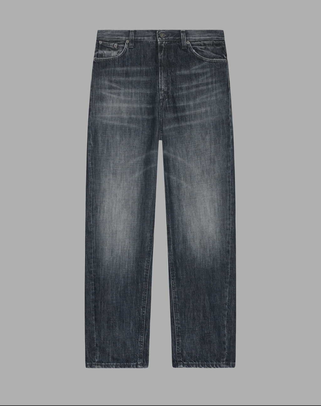Jeans Bessie loose in denim fisso riciclato