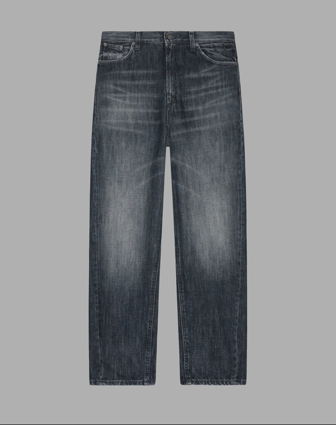Jeans Bessie loose in denim fisso riciclato